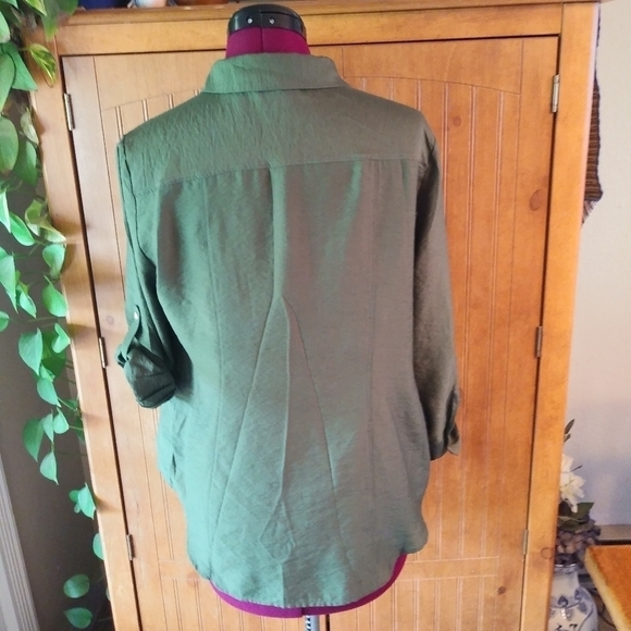 Dress Barn Rayon Nylon Blend Hilo Blouse - Picture 2 of 9